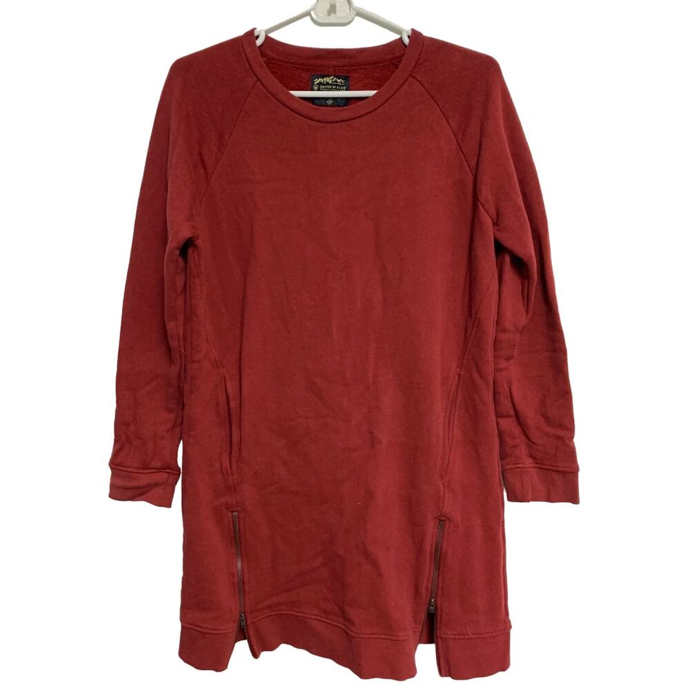 United by Blue Organic Cotton Sweater Dress with Kangaroo Pocket Size Medium